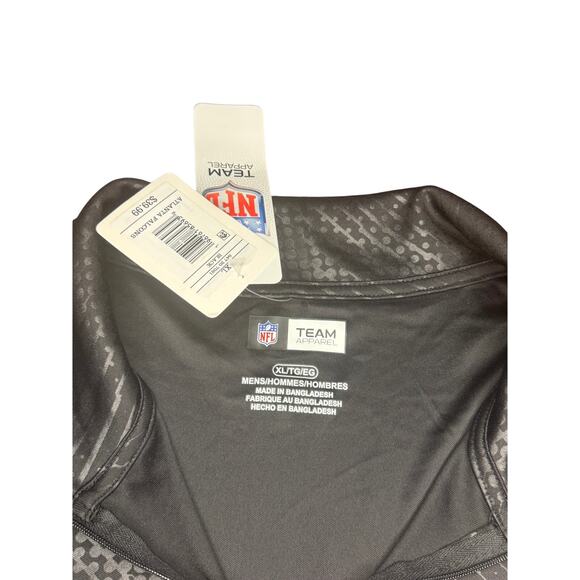 NFL Football Adidas Atlanta Falcons Climalite Quarter-zip pullover Jacket - Picture 4 of 5